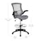 Flash Furniture Kelista Mid-Back Dark Gray Mesh Ergonomic Drafting Chair with Adjustable Foot Ring and Flip-Up Arms BL-X-5M-D-DKGY-GG - alternate 9